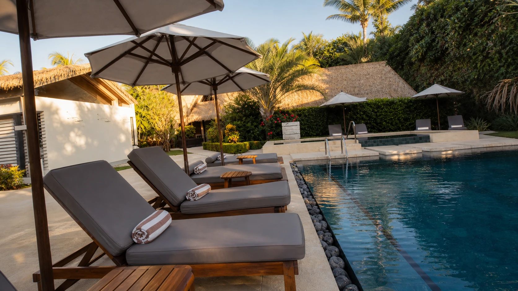 Luxury villa pool in Nosara Costa Rica.