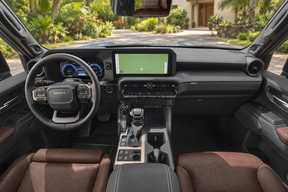 Toyota Land Cruiser Prado dashboard and front interior