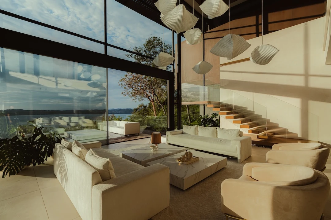 Photograph of Papagayo 6BR Horizon Pool Villa: double-height living room
