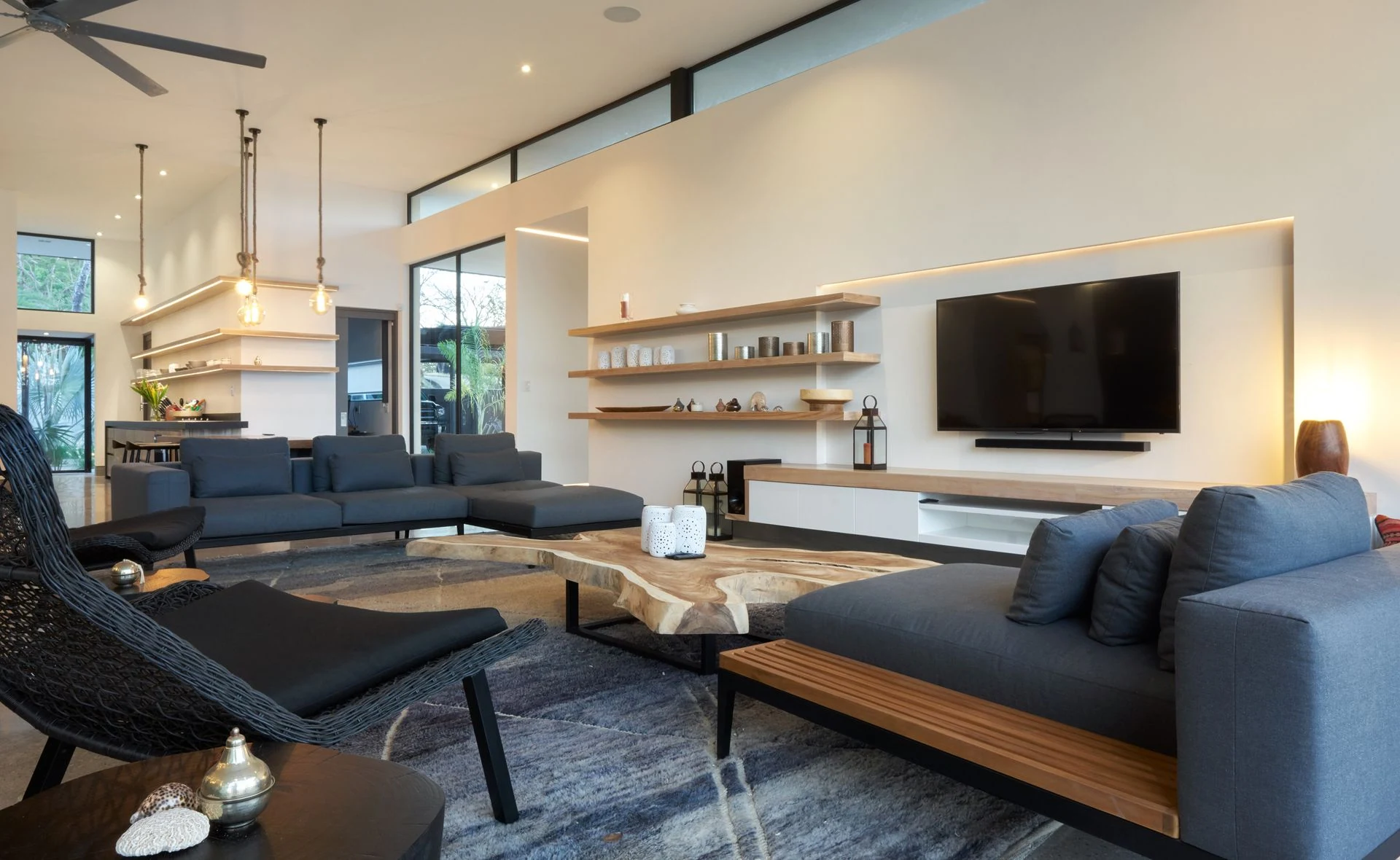 Photograph of Tamarindo 8BR Beach Access Villa: open living room