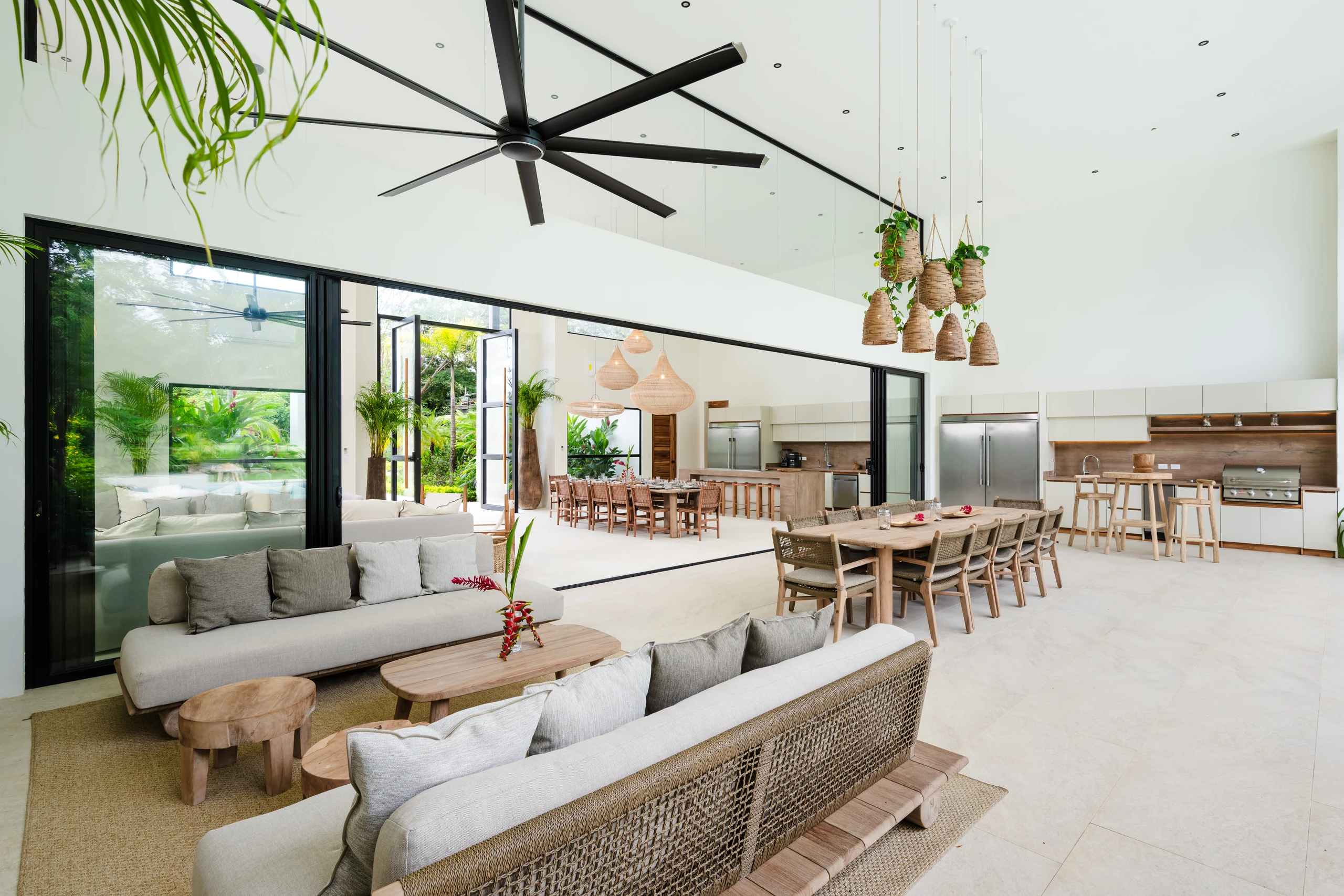Photograph of Hacienda Pinilla 7BR Modern Villa: living room and kitchen