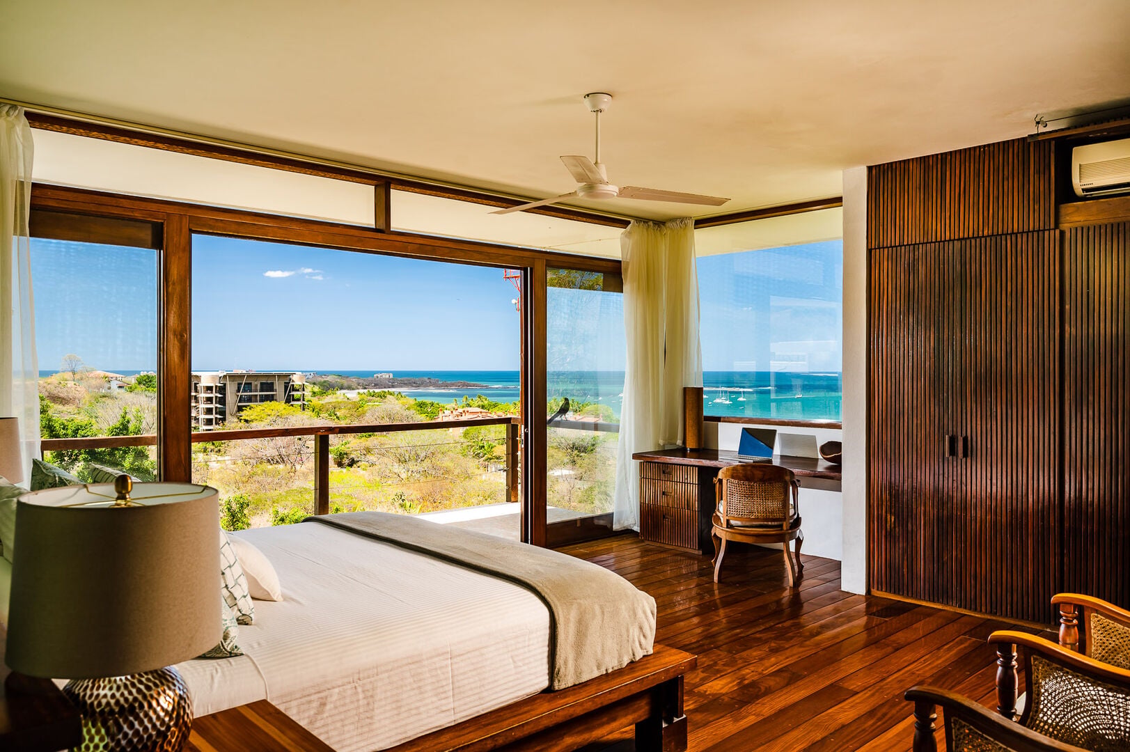 Bedroom overlooking the Pacific