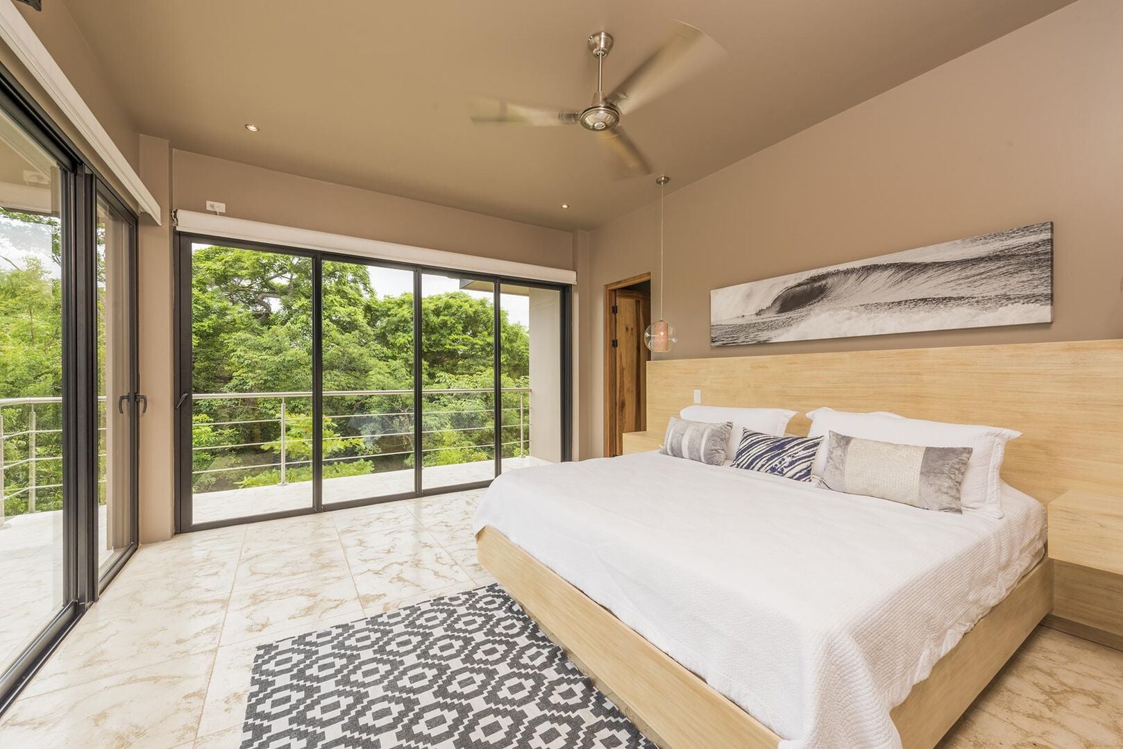 King bedroom and garden view