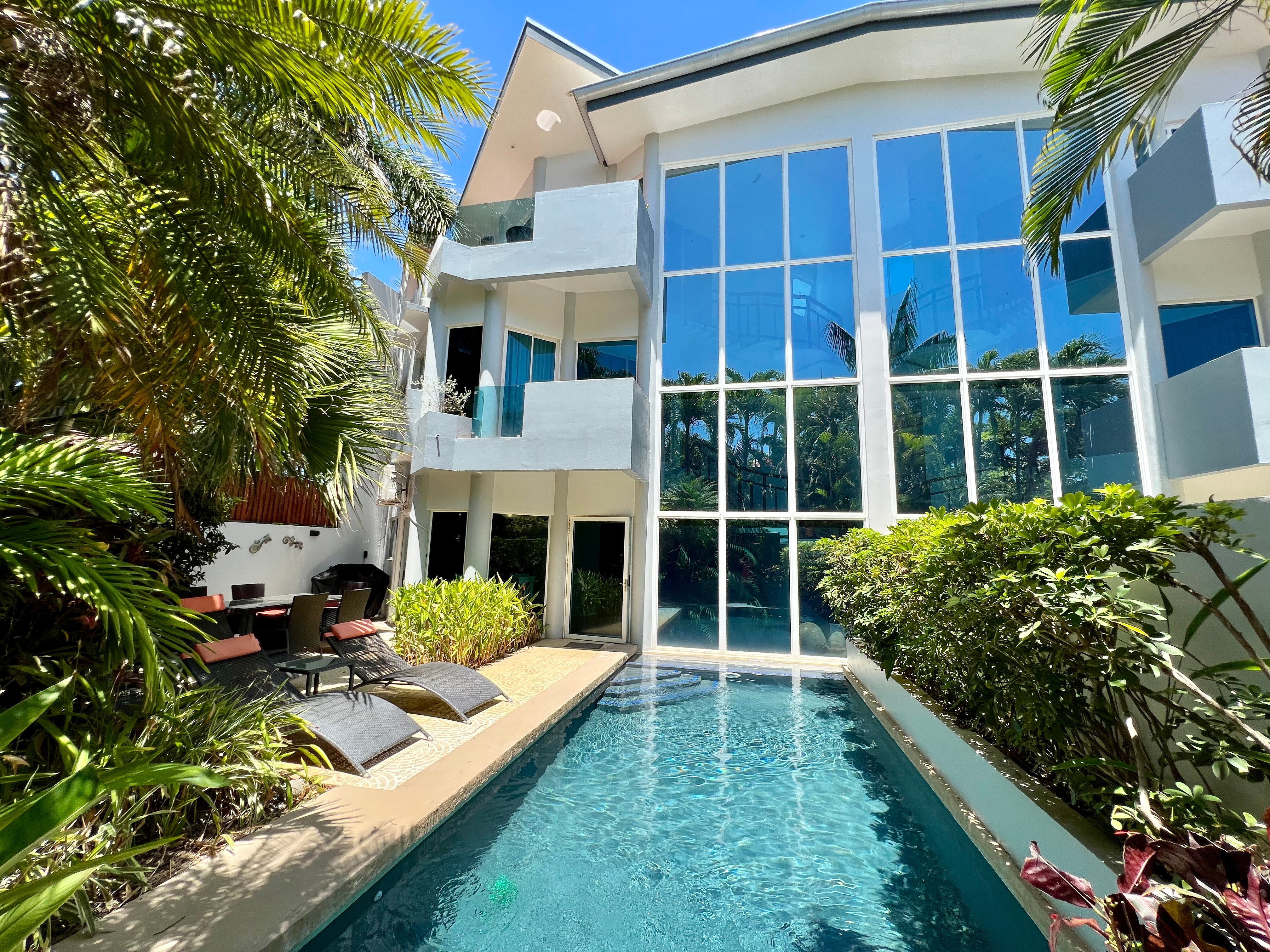Villa 1 exterior and private pool