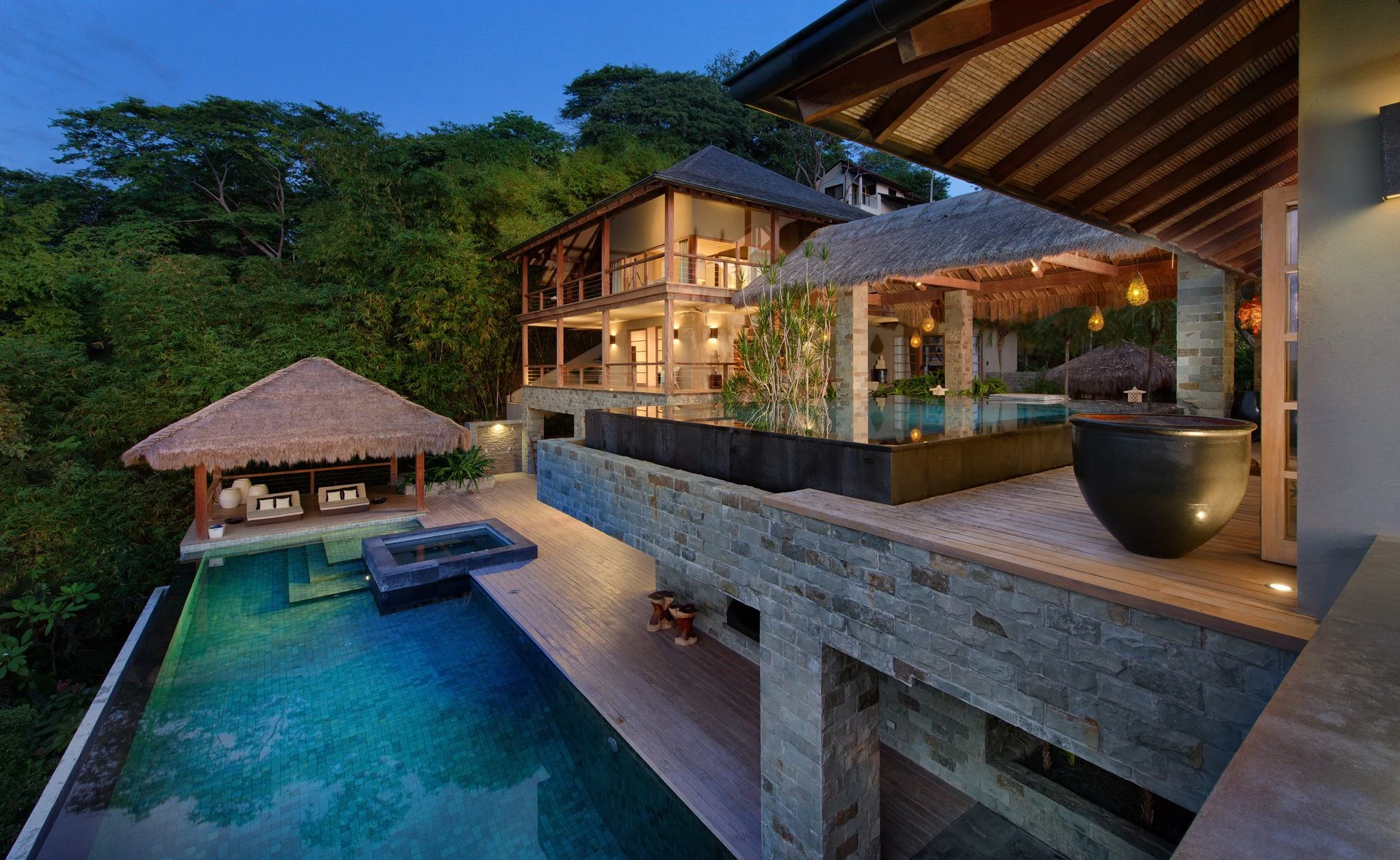 pool / villa exterior